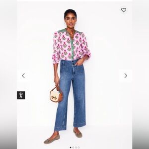 Boden patch Pocket Cropped Pants - Jeans